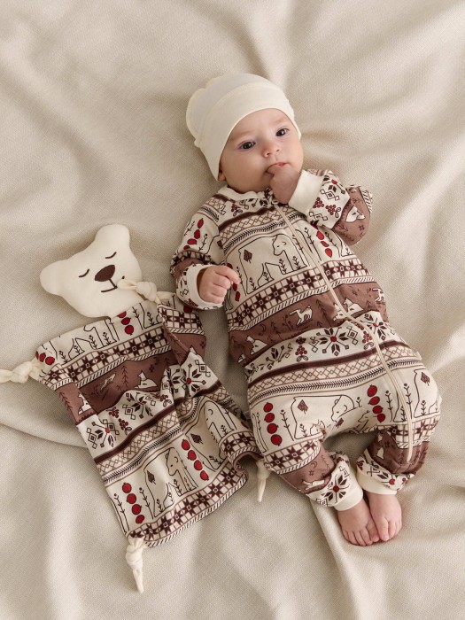 аксессуар для сна "мишка" 0+ от бренда bungly вид слева