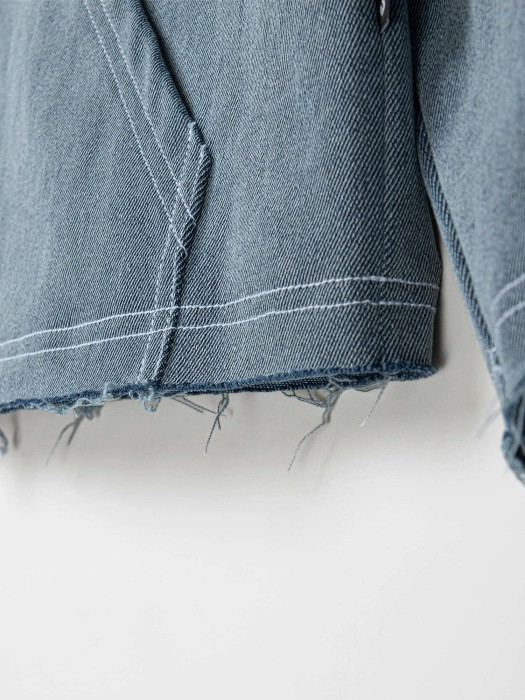 анорак джинсовый "синий" 7+ из россии вид сбоку