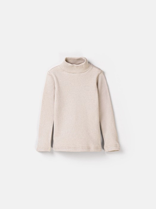 бадлон "беж" с начесом от бренда bungly вид слева