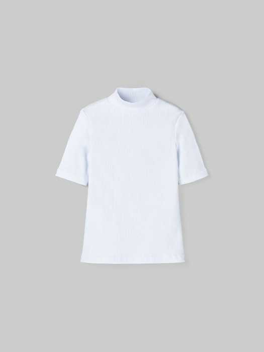 бадлон с коротким рукавом "белый" 7+ от бренда bungly вид слева