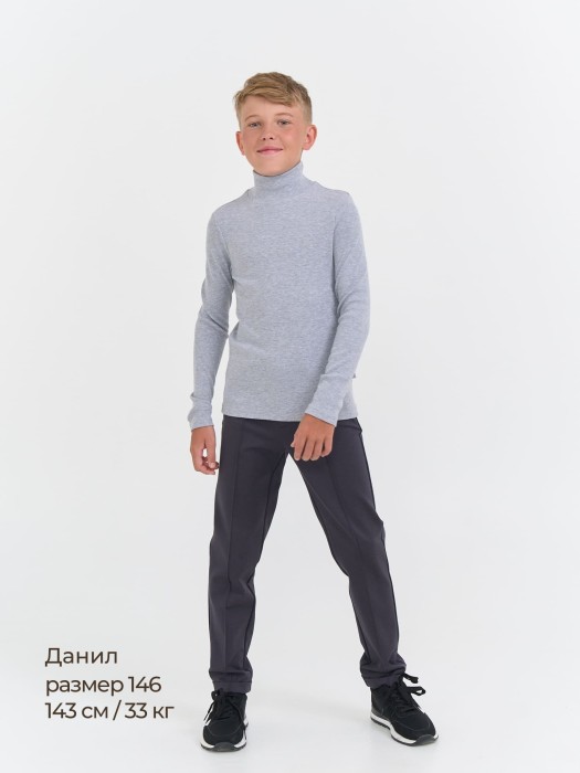 бадлон "серый меланж" 7+ из россии вид сбоку