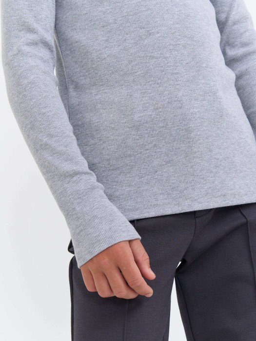 бадлон "серый меланж" 7+ из проверенных материалов спереди