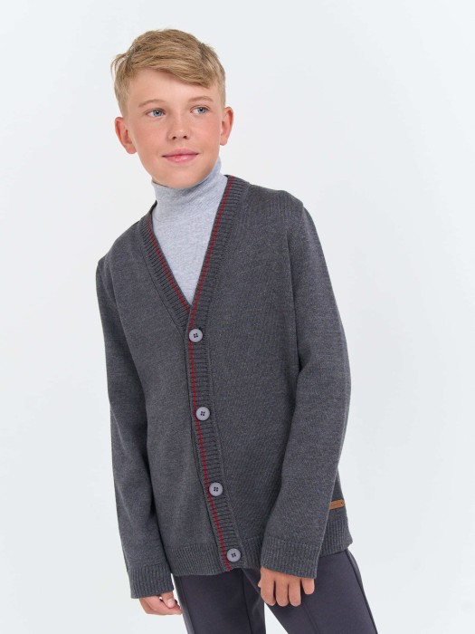 бадлон "серый меланж" 7+ от 8 до 12 лет с изнаночной стороны