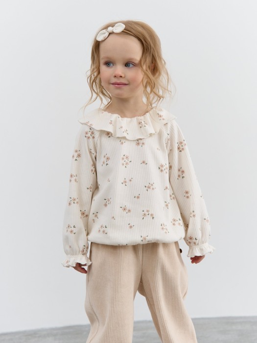 блузка с рюшей "цветочное поле" 0+ фотография