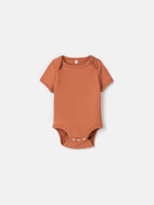 боди с коротким рукавом "корица" 0+ фотография