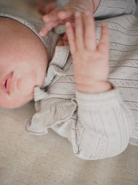 боди с крылышками "жемчуг" из ажурного хлопка 0+ по цене 1299 руб вид справа