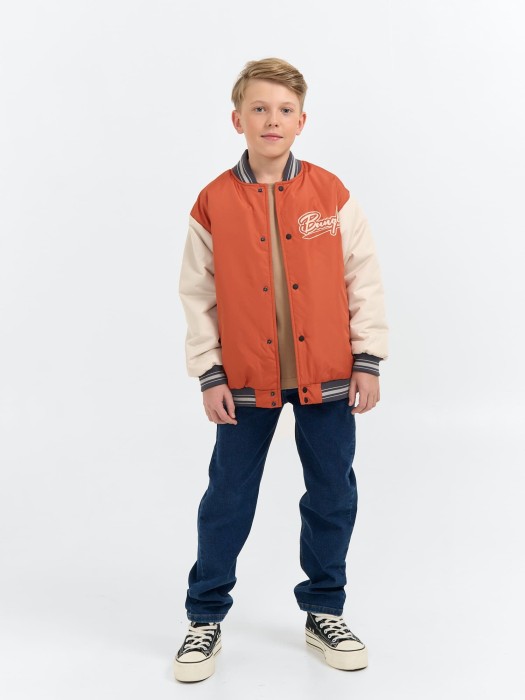 бомбер с утеплителем "мандарин" 7+ из россии вид сбоку