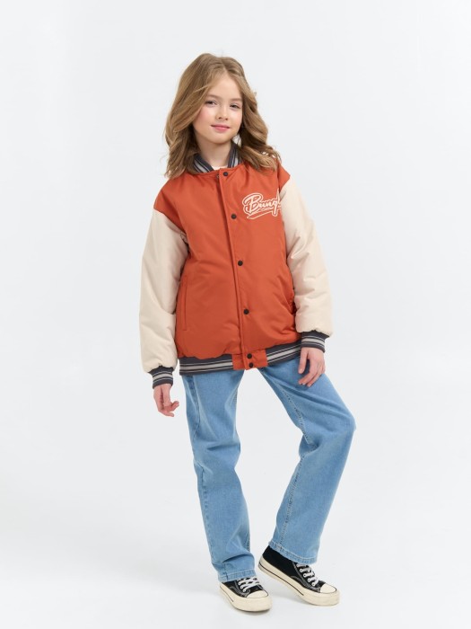 бомбер с утеплителем "мандарин" 7+ от 8 до 12 лет с изнаночной стороны