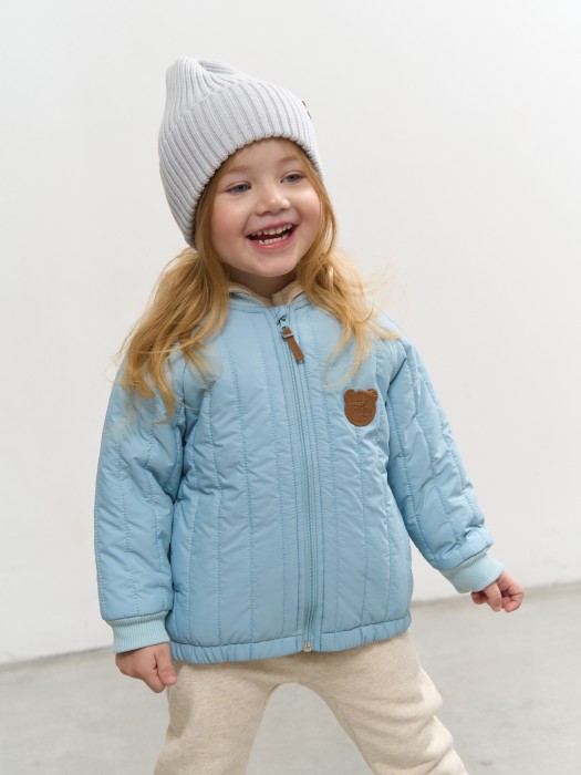 бомбер с утеплителем "ниагара" стеганый 0+ от бренда bungly вид слева