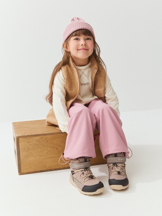 ботинки демисезонные "какао" от бренда bungly вид слева