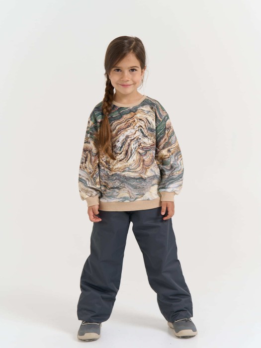 брюки демисезонные "антрацит" с утеплителем из россии вид сбоку