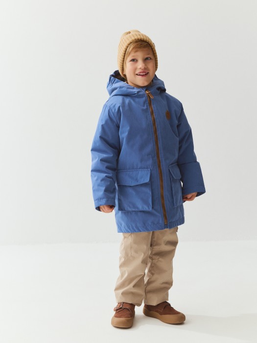 брюки демисезонные "беж" из проверенных материалов спереди