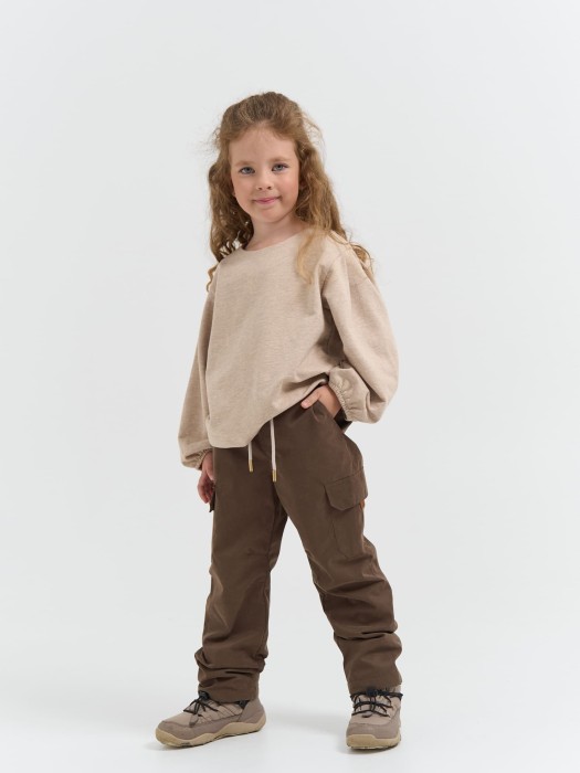 брюки демисезонные "кофе" от бренда bungly вид слева