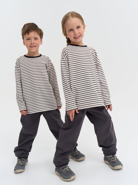 брюки демисезонные мембранные свободного кроя "графит" из проверенных материалов спереди