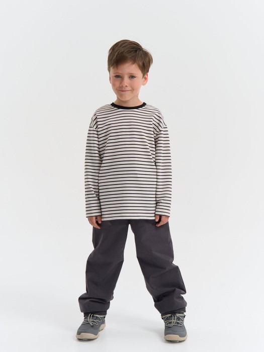 брюки демисезонные мембранные свободного кроя "графит" из россии вид сбоку