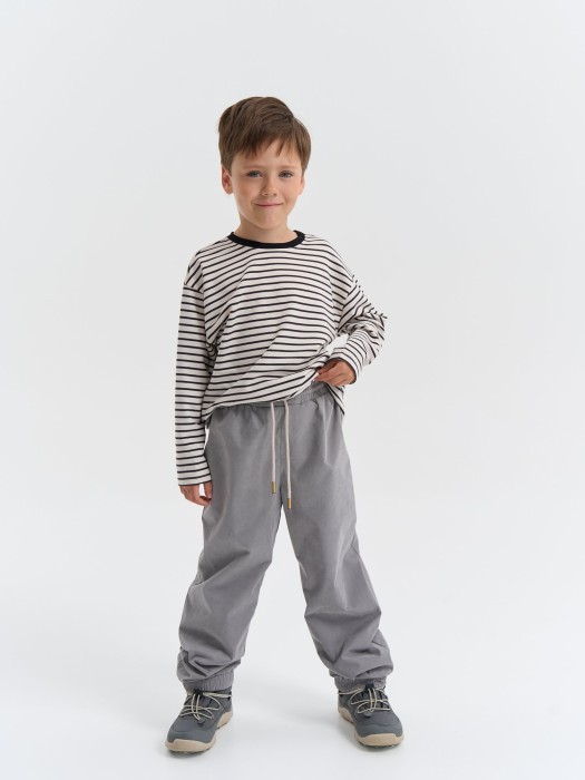 брюки демисезонные "пепел" от бренда bungly вид слева