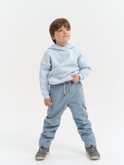 брюки демисезонные "светлый деним" от бренда bungly вид слева