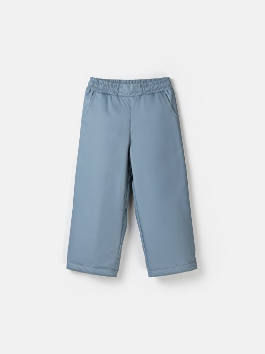 брюки демисезонные "темная полынь" с утеплителем от бренда bungly вид слева