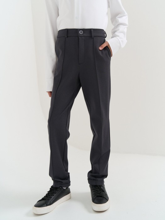 брюки "графит" 7+ от бренда bungly вид слева