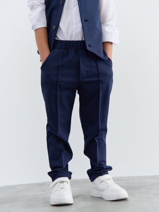 брюки "индиго" от бренда bungly вид слева