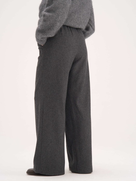 брюки из смесовой шерсти "графит" женские по цене 6392 руб вид справа