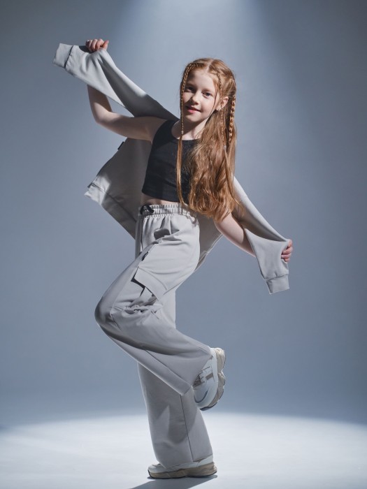 брюки карго облегченные "туман" 7+ по цене 1400 руб вид справа