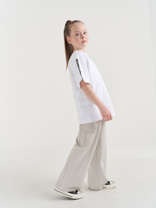 брюки карго облегченные "туман" 7+ из проверенных материалов спереди