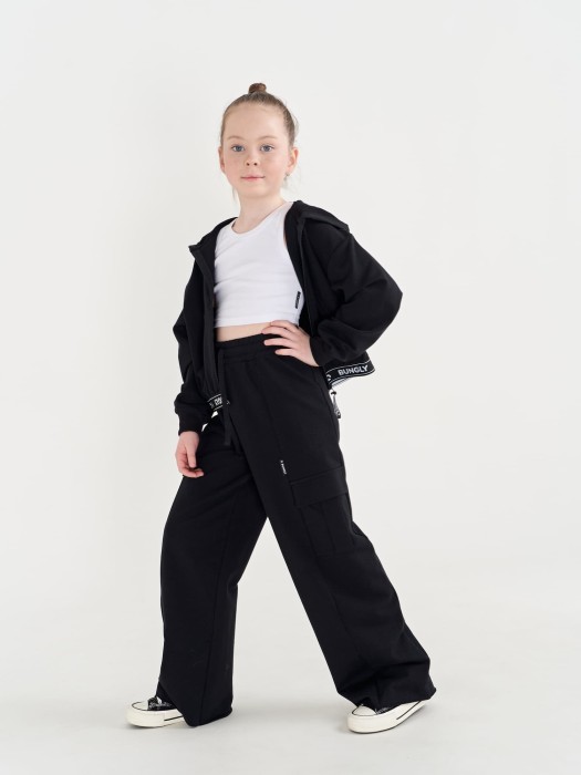 брюки карго облегченные "уголь" 7+ фотография