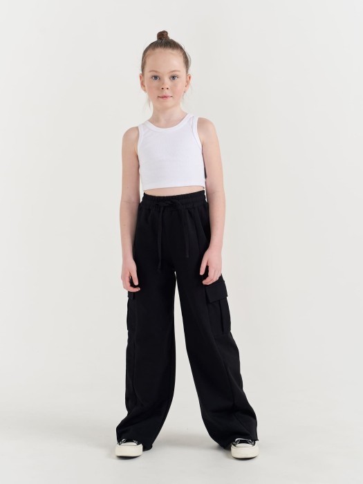 брюки карго облегченные "уголь" 7+ из проверенных материалов спереди