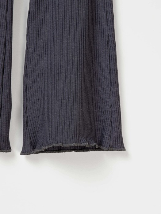 брюки клеш "графит" в рубчик из россии вид сбоку