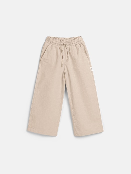 брюки палаццо хлопковые "песок" фотография