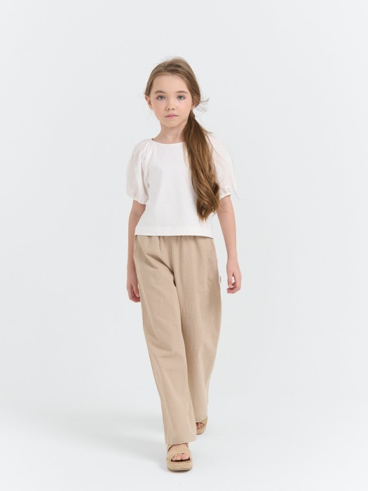 брюки палаццо хлопковые "песок" по цене 1199 руб вид справа