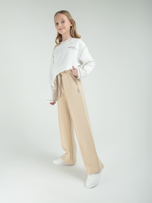 брюки палаццо облегченные "сафари" 7+ фотография