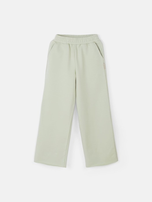 брюки палаццо облегченные "шалфей" 7+ от бренда bungly вид слева