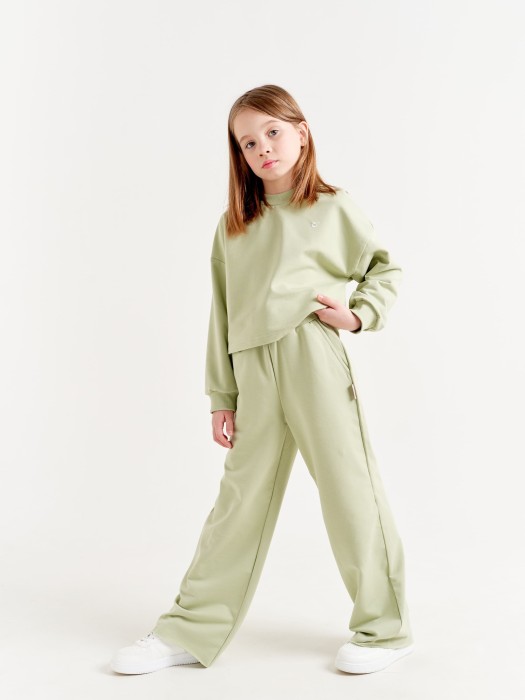 брюки палаццо облегченные "шалфей" 7+ по цене 2029 руб вид справа