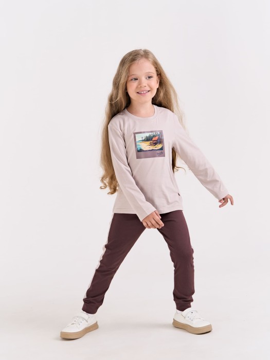 брюки с лампасами "шоколад" фотография