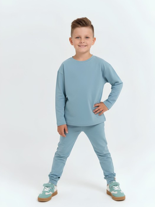 брюки с манжетой "ниагара" от бренда bungly вид слева