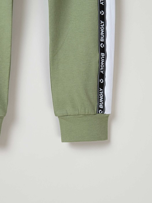 брюки со спущенным шагом и лампасами "олива" по цене 1199 руб вид справа