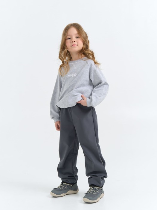 брюки softshell демисезонные "графит" от бренда bungly вид слева