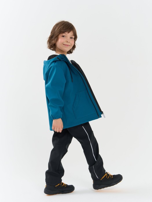 брюки softshell демисезонные "уголь" из проверенных материалов спереди