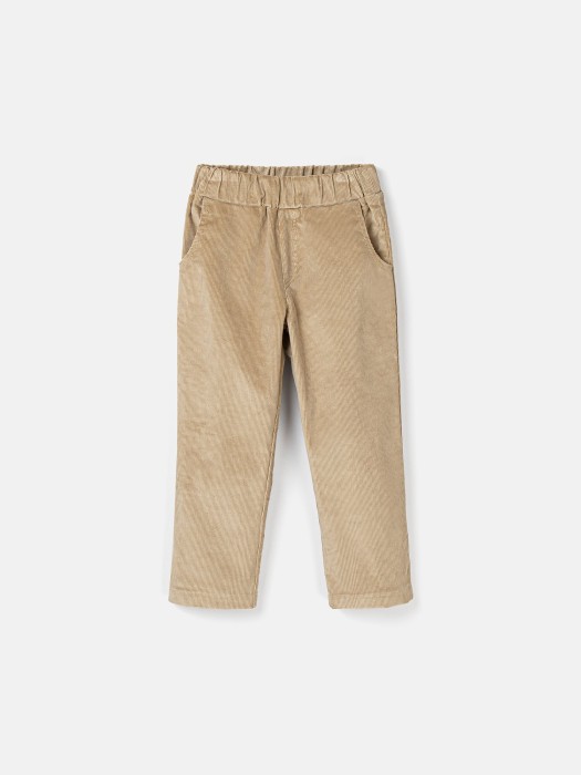 брюки вельветовые "имбирь" от бренда bungly вид слева