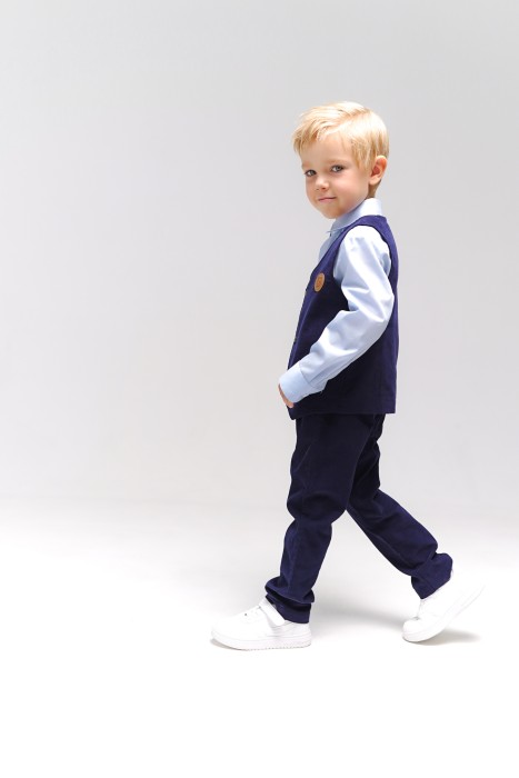 брюки вельветовые "индиго" из россии вид сбоку