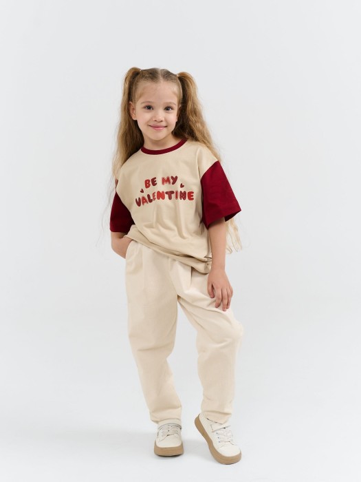 брюки вельветовые "крем-брюле" от бренда bungly вид слева