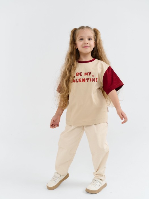 брюки вельветовые "крем-брюле" из вельвета спереди