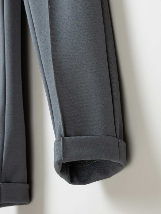 брюки зауженные "серые" для девочки 7+ из россии вид сбоку