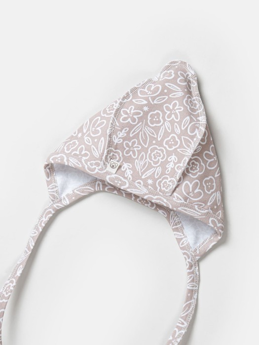 чепчик "цветочный вальс" 0+ по цене 299 руб вид справа