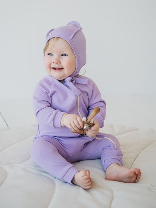 чепчик "лаванда" 0+ по цене 349 руб вид справа