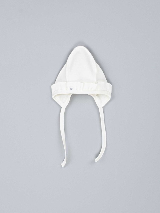 чепчик с рюшей "молоко" 0+ фотография