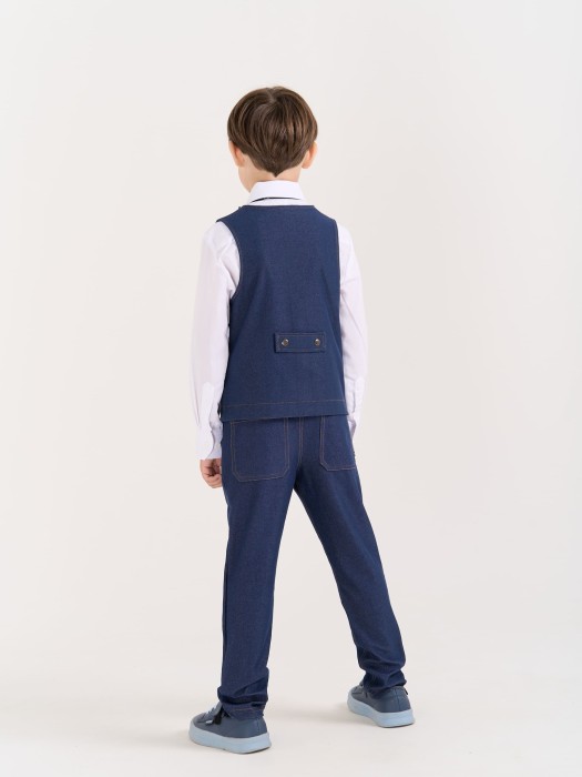 чиносы из джинскота "джинс" из россии вид сбоку