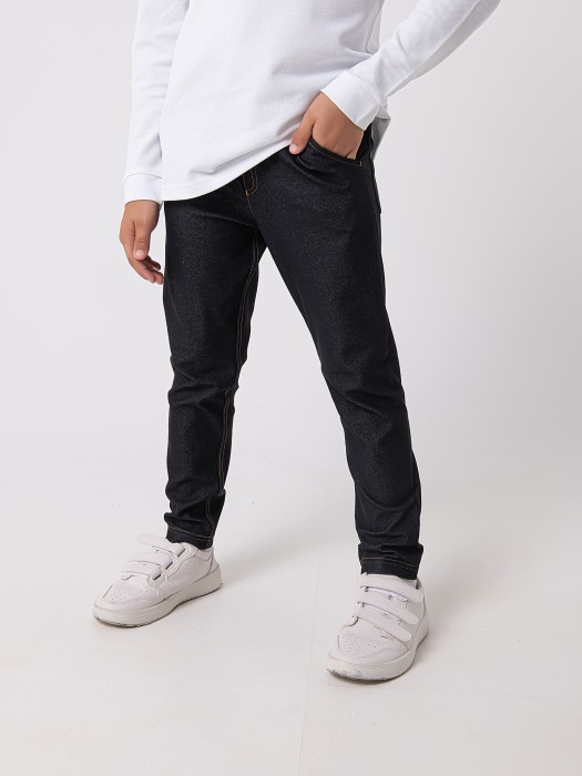 чиносы из джинскота "графит" 7+ из джинсы и джинскота спереди